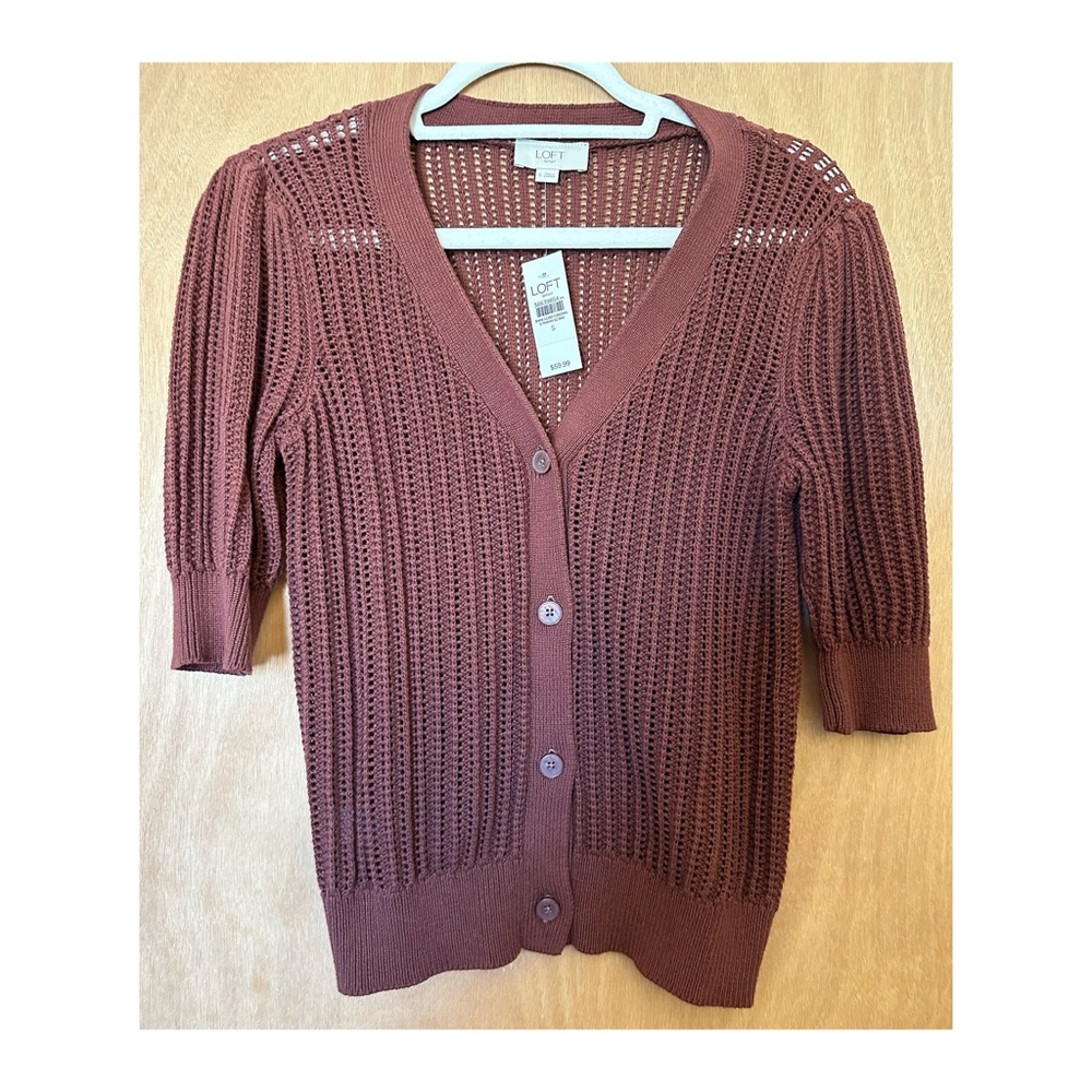 LOFT Button Down Cardigan NWT